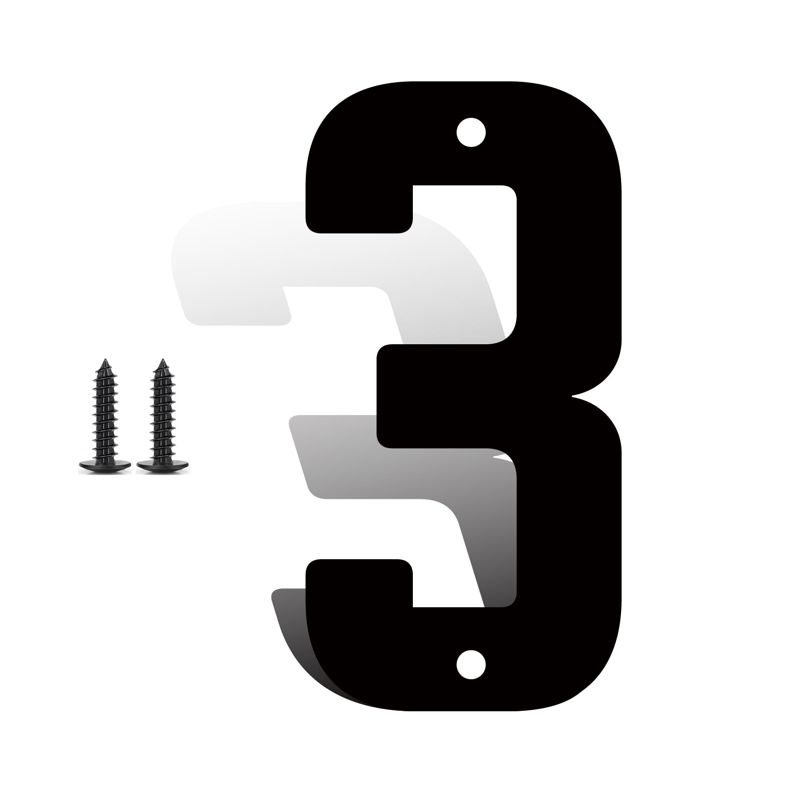 10 Inch Large Metal House Numbers, Metal Address Numbers, Modern Black House Number for Outside, Outdoor Address Number for Apartment Home Street