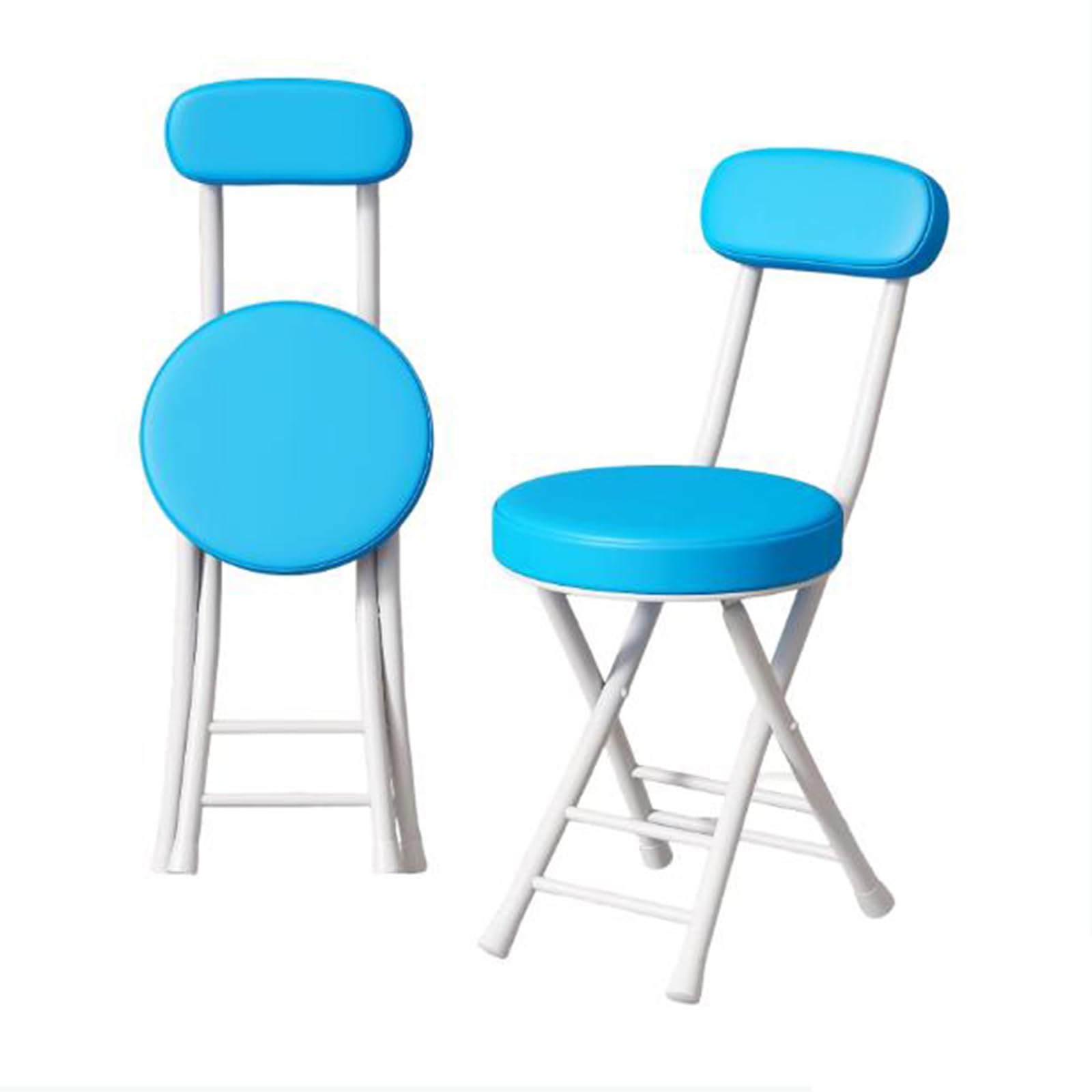 Chaise haute de coiffeuse pliable JATIBOSH pour chambre et bureau