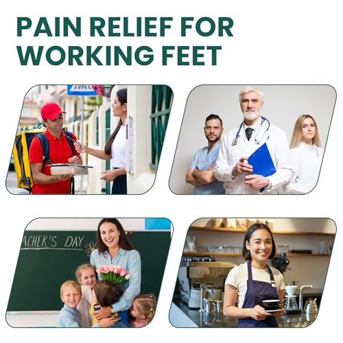 Semi-Rigid Arch Support Inserts for Men Women - Welnove Work Boot Insole for Walking or Standing All Days,3/4 Length Heel Pain Relief Insert for Flat Feet,Shoe Insoles for Women 10.5-13 Men 8.5-12 - Thumbnail 7