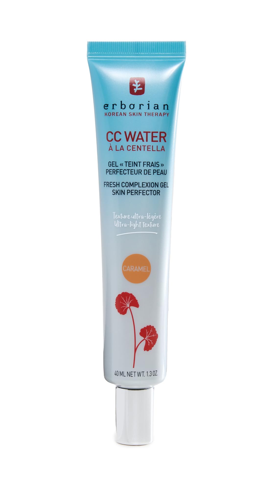 Erborian - CC Water with Centella Asiatica - Skin Perfecting Face Care with Hyaluronic Acid - Korean Skin Care Face Moisturizer - CC Water Caramel 40 ml