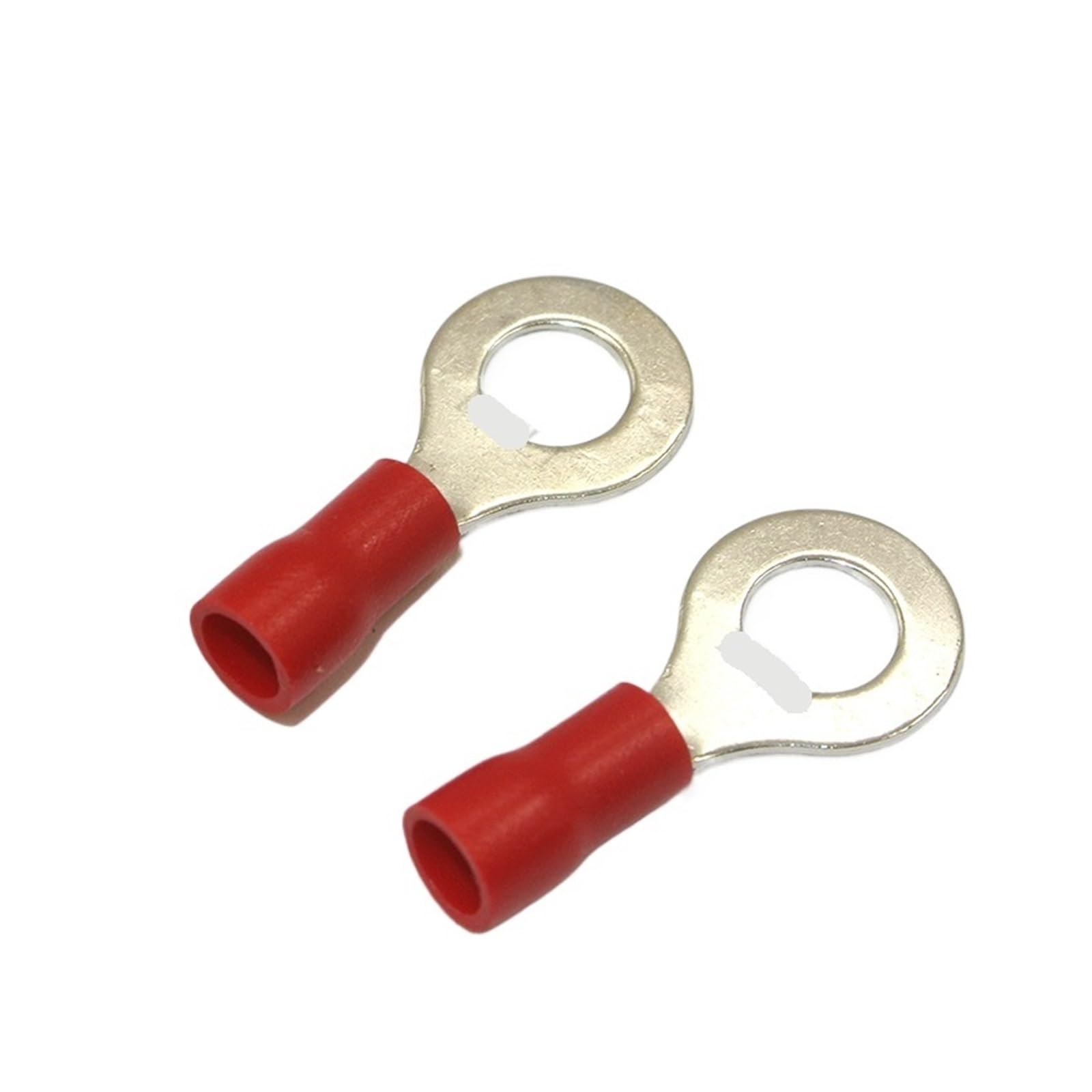 REIUAFWYGV RV1.25-8 1000PCS 22-18 AWG 5/16" Red Insulated ring Terminals Electrical Crimp Connector