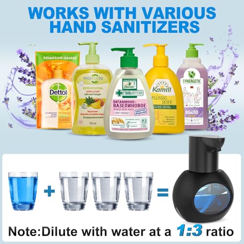 Aijialida Automatic Foaming Soap Dispenser 15Oz/420Ml Foaming Hand Sanitizer Touchless Wall Mount With 4Levels Adjustable Free Touch Electric Soap Dispenser Rechargeable With Sensor For Kitchen Bathroom Black thumb #4