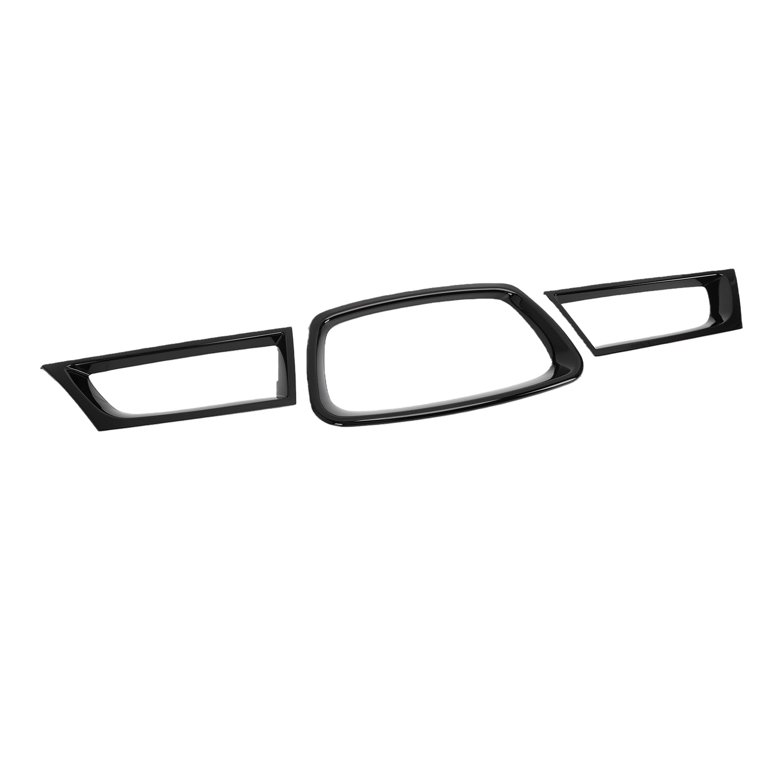 Fockety Przedni Zderzak Listwa Ozdobna, 3 szt. Gloss Black, do 9th 2
