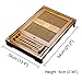 Tea Talent Reservoir & Drainage Solid Wood Tea Tray - Japanese/Chinese Gongfu Table Serving Box for Kungfu Set 21.2 x 13.4 x 2.36 Inch, Original Color