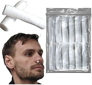 Steroplast 100% Cotton Wool 3cm Sports Rugby Football MMA Nose Bleed Plugs - 24 Pack