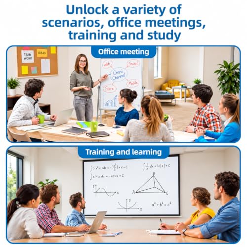 Image of KLIFFOO Whiteboard Markers with Duster Set, 3 Color Bold Point Marker Pens (Blue, Black & Red) with Board Eraser, Refillable & Erasable Ink, White Board Marker for Office, School & Classroom
