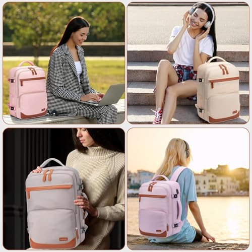 Image of 50L Travel Backpack, Flight Approved Carry On Laptop Backpack | Water-resistant, Fits 18 inch laptop, Hiking, Camping, Business, Commute, Men & women