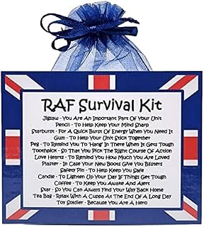 RAF Survival Kit ~ Fun Novelty Gift & Greetings Card Alternative | Birthday | Keepsake | Good Luck | New Career | Unique Gift Idea | Secret Santa