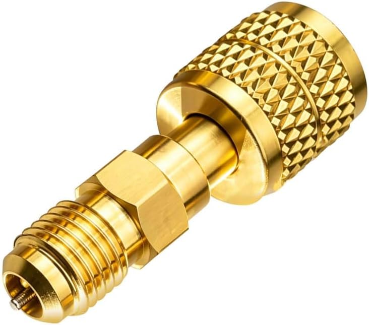 1PC Anti Misconnection Reverse Thread Refrigerant Connector Durable Brass Adapter for Mini Split Air Conditioner Service