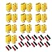 Produktbild 10 Paar 20 Stück Original XT60 Goldstecker Stecker Buchse Männlich Weiblich Rundstecker Male Female 2Pin Verpolsicher Steckverbinder Netzstecker mit Schrumpfschlauch für Lipo Akku Modellbau®