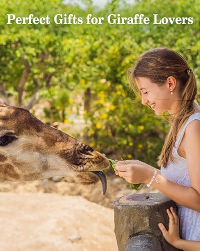 𝗔𝗹𝘄𝗮𝘆𝘀 𝗦𝘁𝗮𝗻𝗱 𝗧𝗮𝗹𝗹 𝗚𝗶𝗿𝗮𝗳𝗳𝗲 Charm Bracelet Gifts for Giraffe Lovers, Inspired Giraffe Jewelry Gifts for Women Girls4