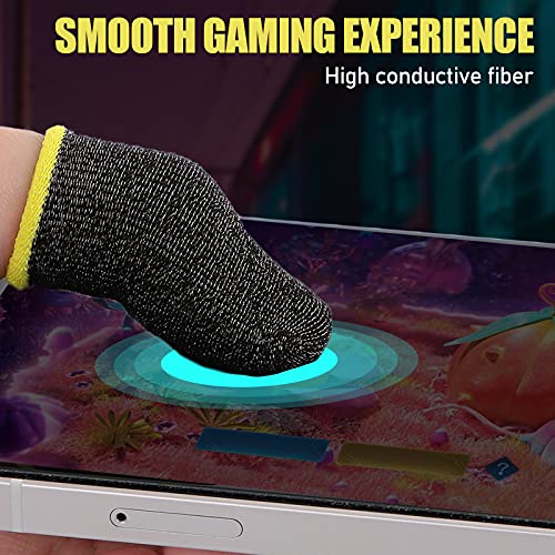 40 Pieces Gaming Finger Sleeve For Gaming Thumb Sleeves Mobile Gaming Finger Protector (Rich Colors) #TOP2