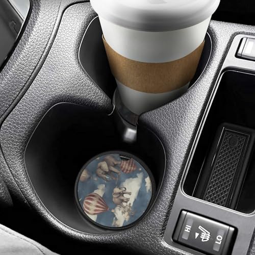 Portavasos para auto con dibujos de animales, 2 piezas miniatura 6