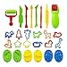 Produktbild Jurxy 26 Stück Knete Ausstechformen Plastilin Werkzeug Set Teig Plastilin Werkzeuge Teigwerkzeug Ausstechformen Spielzeug Kinder Knete Zubehör Kinder Knetwerkzeug Teig