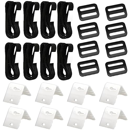 8 Stück Pool Aufroller Aufrollvorrichtung, Haltebänder Poolfolie Solarfolie Set Befestigungsbänder und Klammern und Schnallen Haltebänder für Poolfolie Solarfolie Fahrbar Solarfolie für Pool Planen