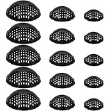 15 Pcs Ppherical Flower Pot Mesh Pad, Planter Inserts Bottom Grid for Large Pots, 3 Size Plant Pot Fillers Drain Hole Plugs Prevent Soil Leakage