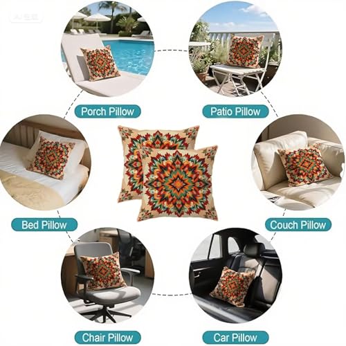 Housse coussin 65x65cm avec fermeture éclair invisible et velours imperméable