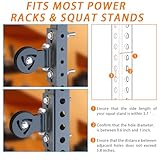 J Bryant Universal Cable Pulley Attachment for Power Racks – Compatible with 5/8" Holes – Adjustable Mounting for 50x50mm, 50x75mm, 75x75mm Uprights – DIY Gym Pulley System - Image 3