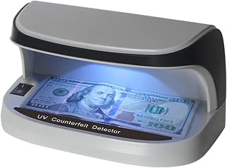 Desktop Counterfeit Bill Money Detector Portable Cash Currency Banknotes Notes Checker Support Ultraviolet UV And Magnifier