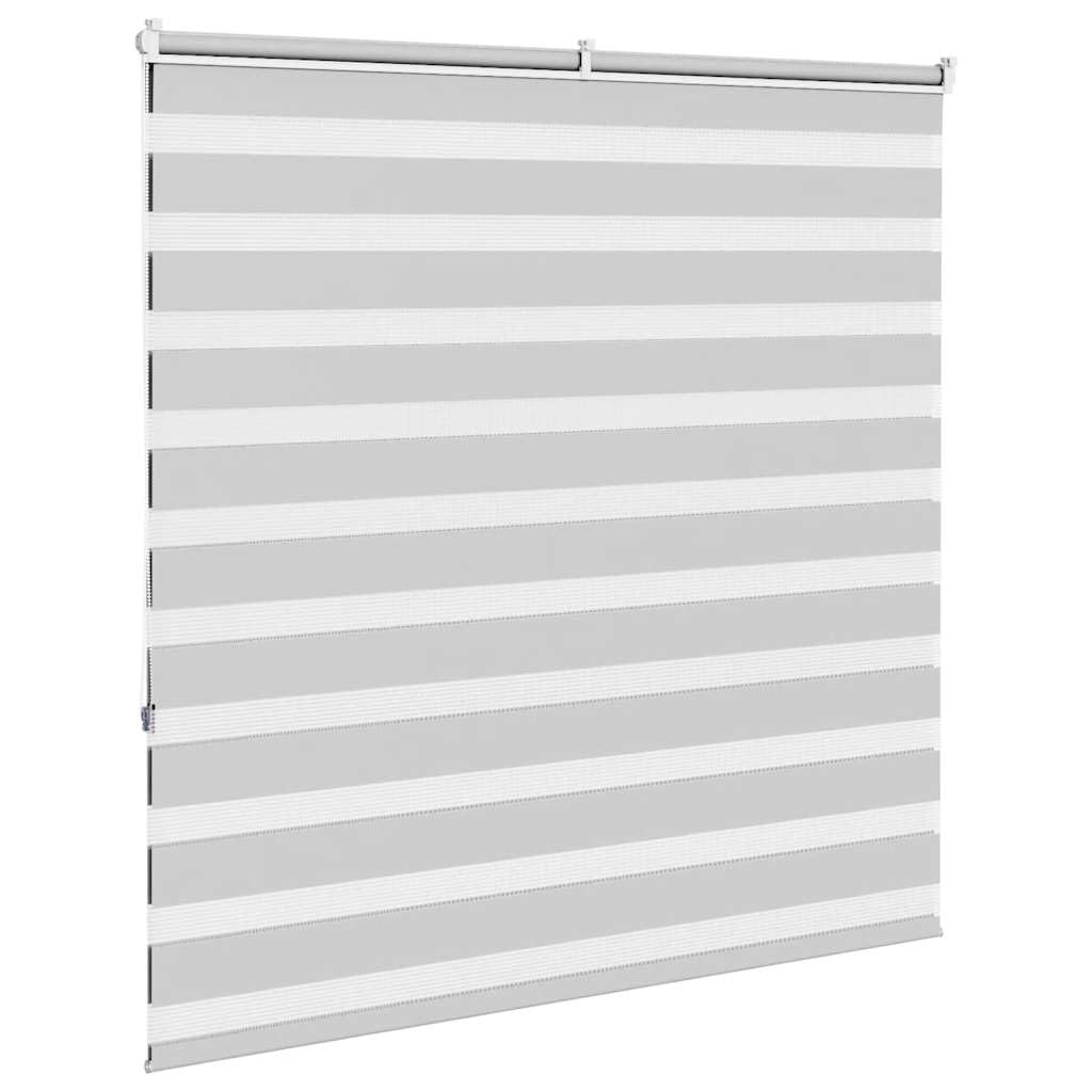 Store zébré Gris Clair Largeur du Tissu 140,9 cm Polyester avec Montage Mural ou sans perçage, occultant Jour Nuit, Protection Solaire, réglable, idéal pour fenêtres et Baies vitrées