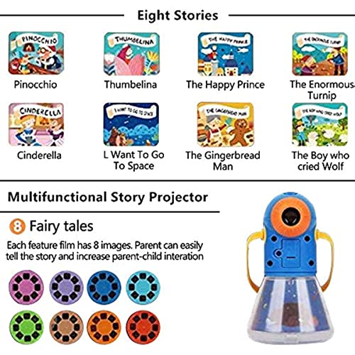 Matteobenni Kids Multifunctional Story Projector, Night Lights Projector Storybook Toy, Educational Toys Gifts For 3-12 Year Old Boys/Girls #TOP2