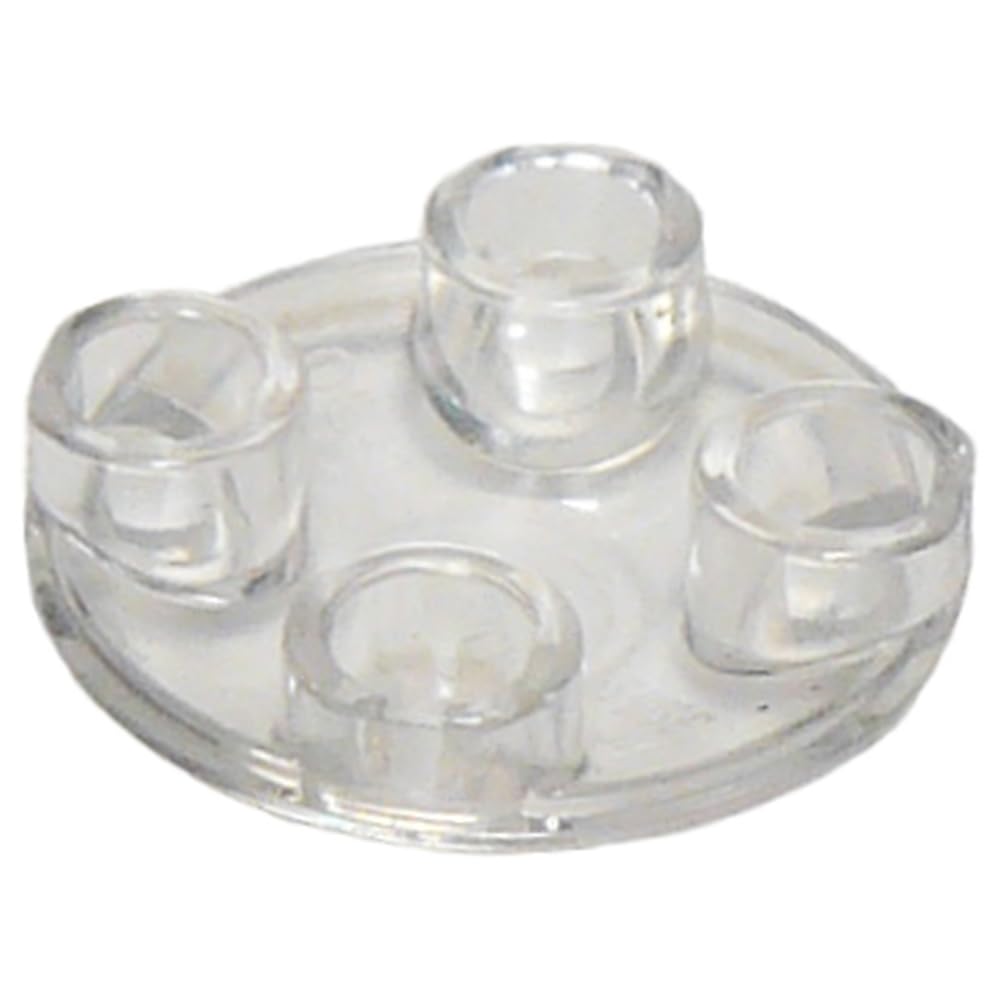 LEGO Plate, Round 2 x 2 with Rounded Bottom (Boat Stud), Part 2654, Choose Your Colour (Trans-Clear, 50, count)