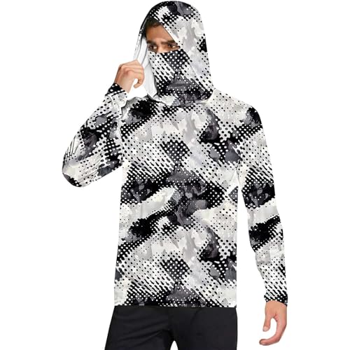 Sweat à capuche camouflage pour homme idéal pour la randonnée et le trail