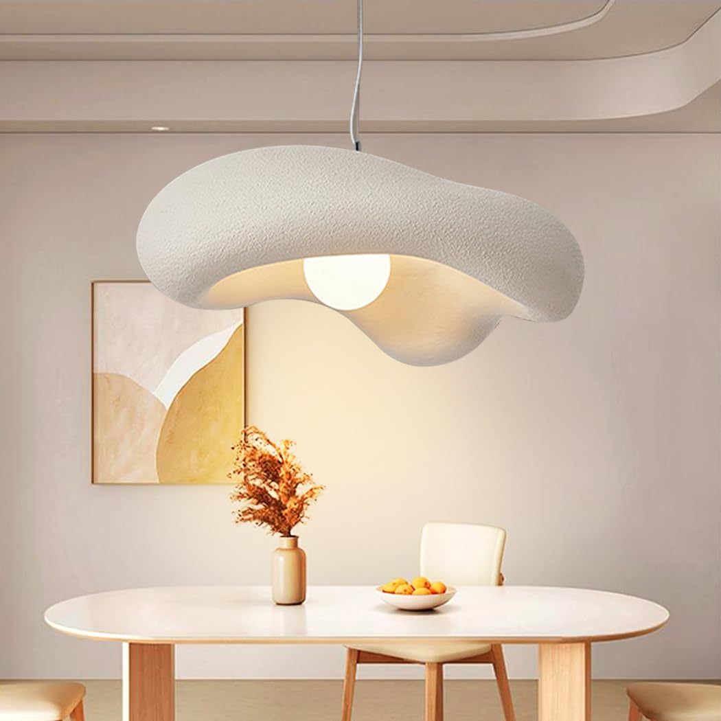 Moderne Wabi-Sabi Pendelleuchte Kreative Blumen Hängeleuchte E27 Esstisch Pendellampe Höhenverstellbar Nordisch Stil Für Schlafzimmer Wohnzimmer Esszimmer Küche Hängelampe Bracken Braun,50cm