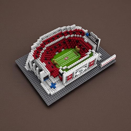 Image of FOCO NFL Unisex-Adult NFL Team Construction Blocks 3D Mini BRXLZ Stadium