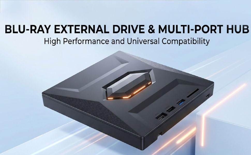 Unidad Externa Blu Ray USB 3.0 Tipo C para PC miniatura 5