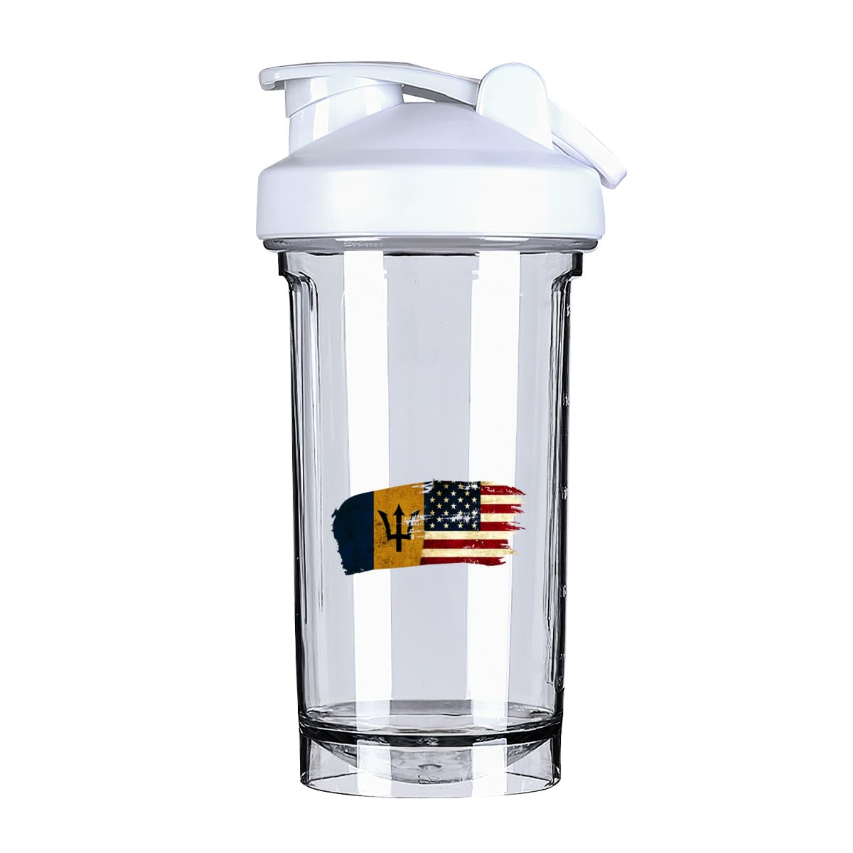 Barbadians America Flag 18 Ounce Shaker Cup,Fashion Theme Pattern Shaker Bottle Leak-proof Workout Shake Bottles 500ML/18 oz Perfect for Pre Workout-3-1