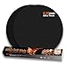 GEEKHOM Round Grill Mats, Non Stick BBQ Grilling Mat, Heavy Duty Reusable Baking Cooking Tools, Heat Resistant Barbecue Accessories for Outdoor Gas Charcoal Electric Grills -Set of 2, Black