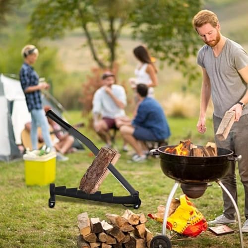 Divisor de madeira manual, divisor de lenha para montagem na parede, faca de lascas de madeira, ferr