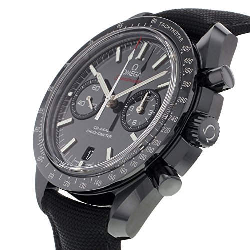 Omega Speedmaster Co-Axial Chronograph "Dark Side of the Moon" Black Dial Black Fabric Mens Watch 311924451010033