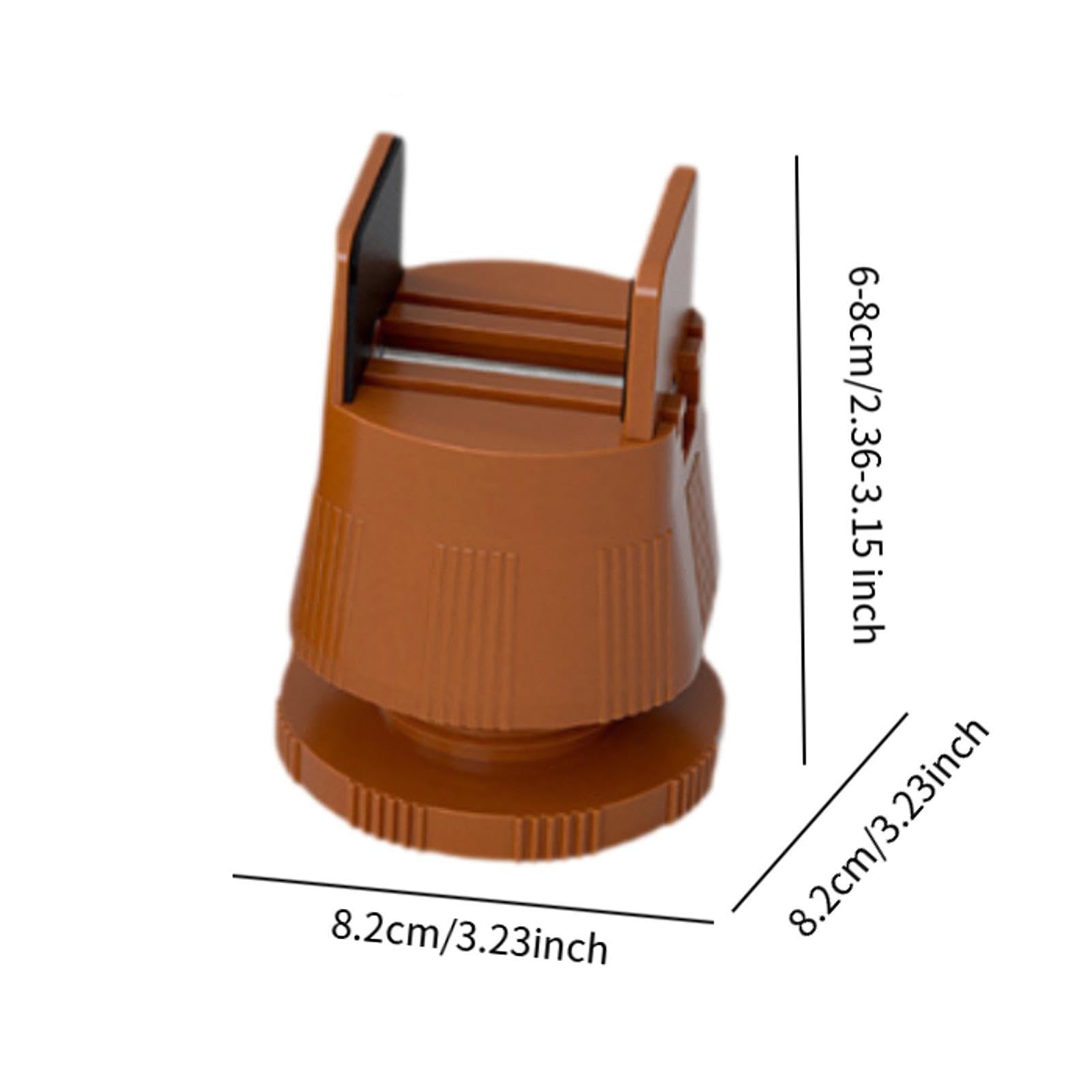Qianly 4 Piezas de Elevadores de Cama, Elevadores de Muebles Antideslizantes Y Resistentes para Sillas con Abrazadera de Tornillo Ajustable para Dormitorio, MarrÓn, Altura de 6cm a 8cm