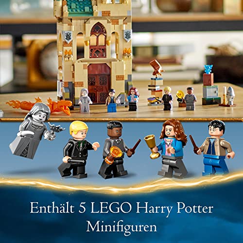 LEGO 76413 Harry Potter Hogwarts: Raum der Wünsche, Schloss-Spielzeug mit verwandlungsfähiger Feuerschlangen-Figur, Modular Building der Heiligtümer des Todes