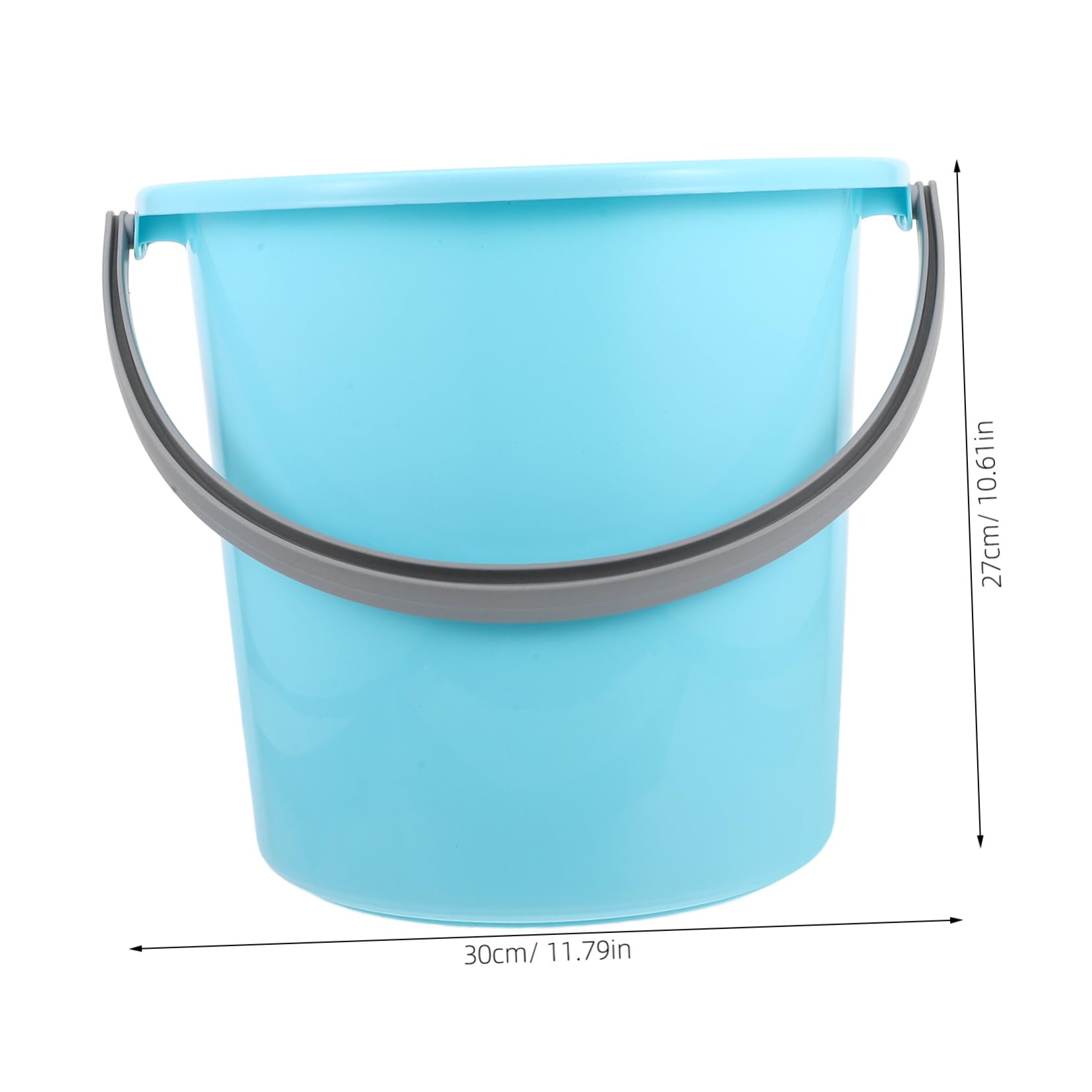 BCOATH Multipurpose Plastic Bucket with Handle Portable Household Cleaning Bucket Durable Water Container for Laundry Gardening Camping and Outdoor Use