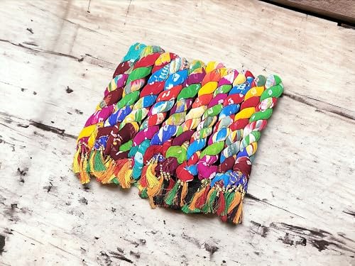 Foulards indiens multicolores femme grand format 76x35 pouces lot de 10 étoles