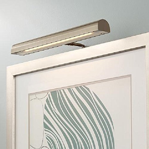 Concept Lighting 302L Cordless Led Remote Control Picture Light, 18", Antique Brass With Silver Undertones #TOP2