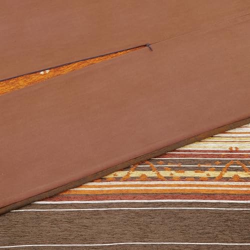 Image of Paseo Road Estes 3 Piece King Copper Striped Chenille Comforter Set
