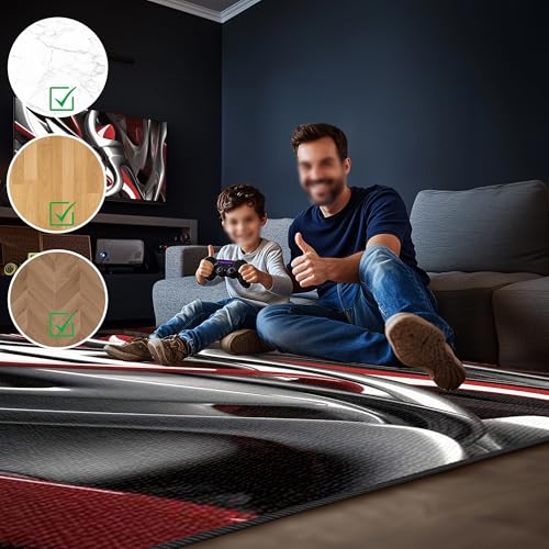 Tapis chambre garçon antidérapant pour protéger le sol des roulettes - 5