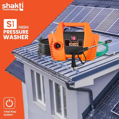 Image of Shakti Technology High Pressure Car Washer Machine for Cleaning Home, Car & Bike (S1)