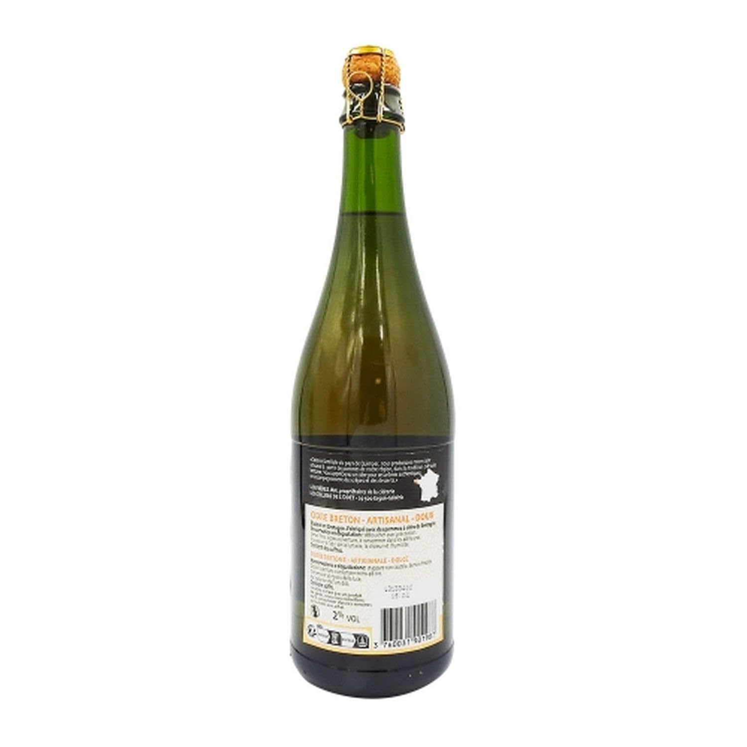 Lot 6x Cidre de Lézergué artisanal doux - Bouteille 750ml