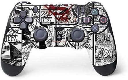 Skinit - Skin para mando de PS4 con licencia oficial de Warner Bros Superman, diseño de cómic, color rojo