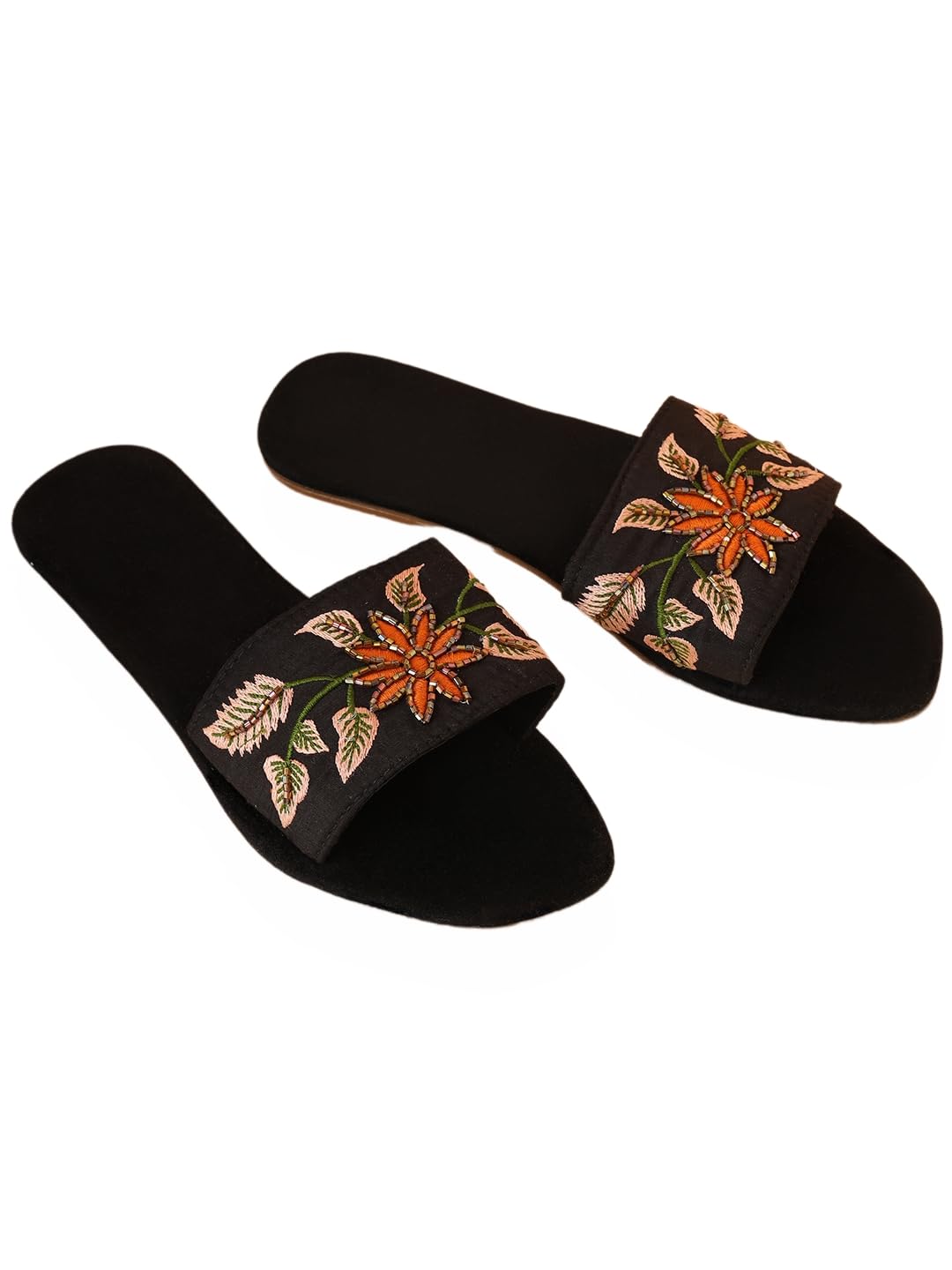 Women's Flats Ethnic Punjabi Traditional Flat Embroidered Canvas Fancy Comfortable Sole for Womens & Girls-image-27