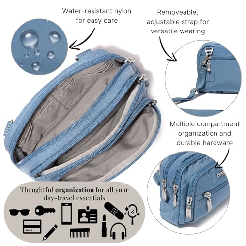 Image of Baggallini Triple Zip Bagg JAV Cross Body
