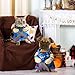 Lustiges Hundekleidung, Halloween Kostüm für Haustiere, Haustiere Hund Jumpsuit, Lustiges Haustier Outfit Kleidung für Hund Katze, Haustier Cosplay Party Anzug (L)