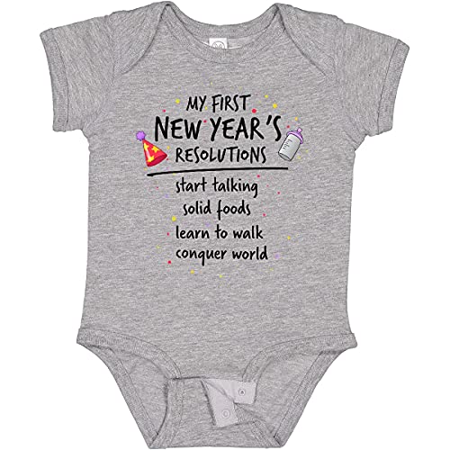 Image of inktastic My First New Year's Resolutions Baby Bodysuit