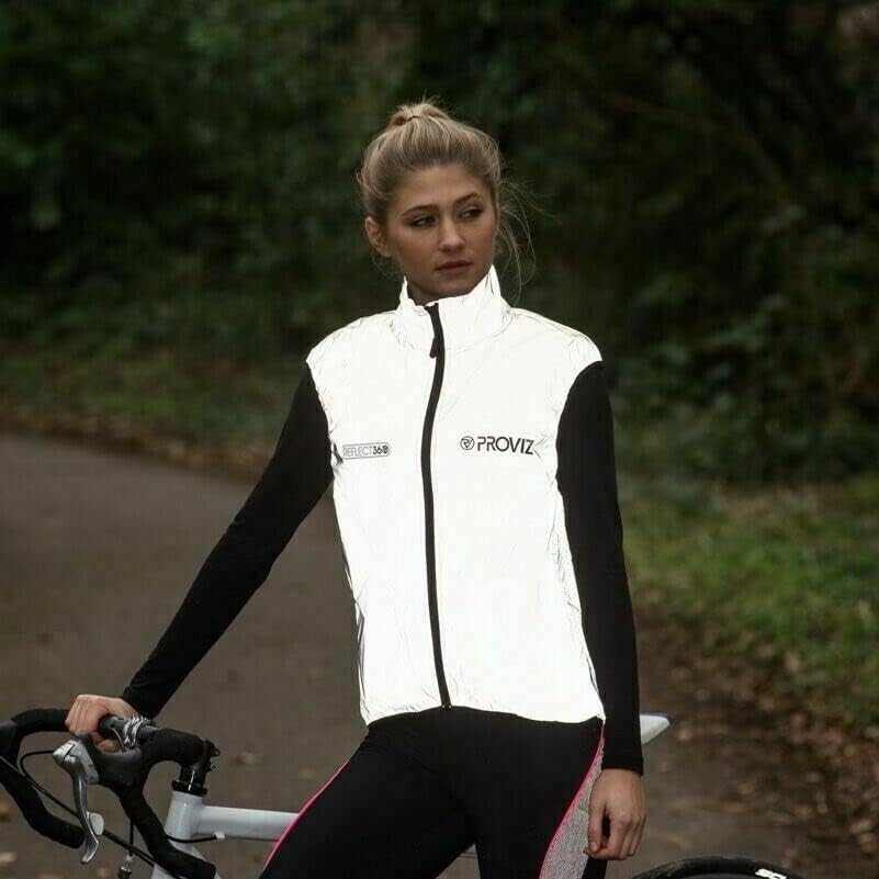 Proviz Women's REFLECT360 Waterproof Cycling Gilet Hi Visibility Reflective Bike Vest - Image 8