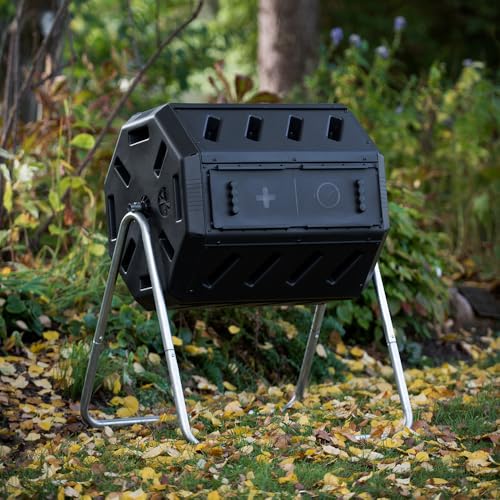 Image of FCMP Outdoor IM4000 Dual Chamber Tumbling Composter (37 Gallon)